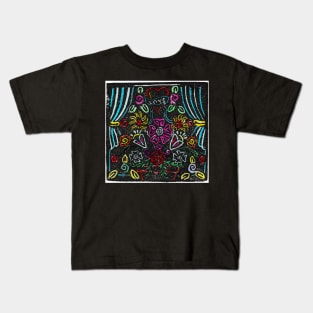 Flower Scene, Colored Kids T-Shirt